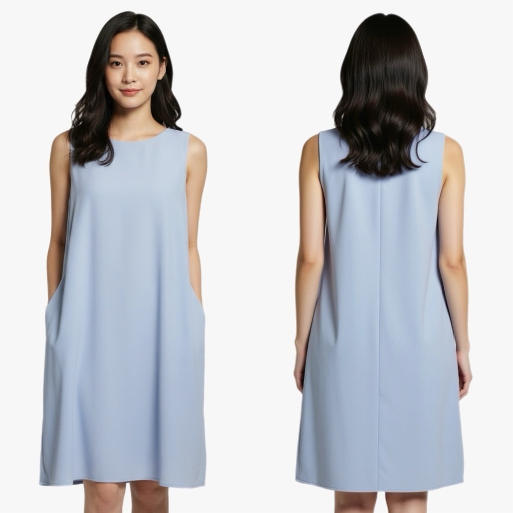 Everly Light Blue Sleeveless Dress
